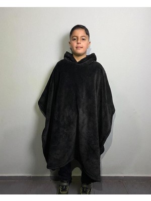 Nuvy Giyilebilir Hoodie Battaniye Çocuk Boy 5-11 Yaş