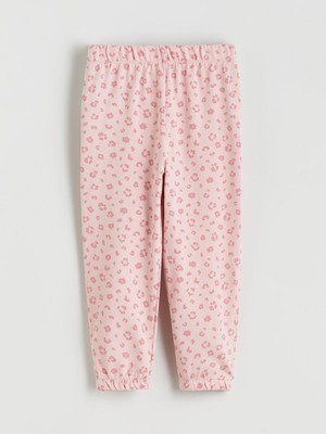 Lc Waikiki Yeni Sezon Beli Lastikli Desenli Kız Çocuk Eşofman Altı