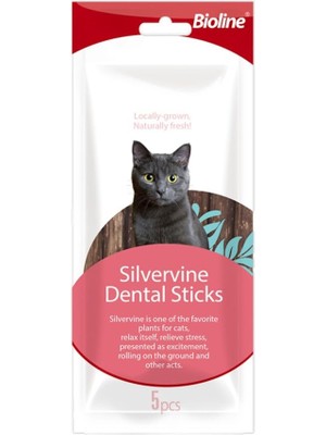 Braventa Collection Bioline Tartar Önleyici Dental Kedi Çubukları, Catnipli (Kedi Naneli)