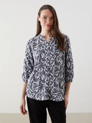 Lc Waikiki Yeni Sezon Kaçık Yaka Çiçekli Bluz