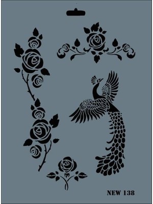 Pazarcan Rich New Seri N-138 Stencil 35X25 cm