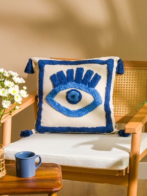 Lc Waikiki Yeni Sezon Göz Nakışlı Kırlent Kılıfı 45X45 cm