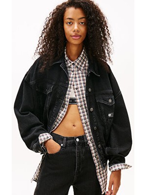 Tommy Hilfiger Kadın Th Oversize Trucker Ceket