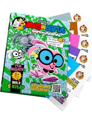 Lokiboo Ateş Ile Barut Yeni Misafir Ar (4d) Animasyonlu Kitap Set 2