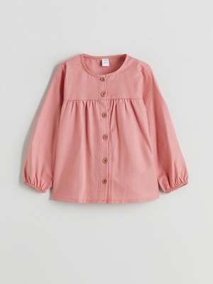 Lc Waikiki Yeni Sezon Bisiklet Yaka Gabardin Kız Çocuk Gömlek