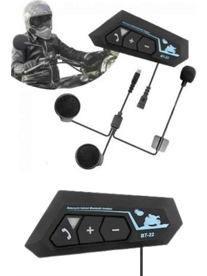 Store Mania Yeni Nesil Dinleme ve Konuşma Özellikli Intercom Kask Kulaklığı 5.0 Bluetooth (STORE-MANIA-5938