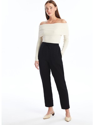 Lc Waikiki Yeni Sezon Kadın Beli Lastikli Düz Pantolon