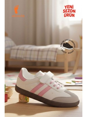 Albishoes Unisex Kız - Erkek Çocuk Cırtlı Okul Ayakkabısı Sneaker Çocuk Spor Ayakkabı Kids Sneaker