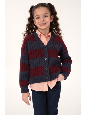 U.s. Polo Assn. Kız Çocuk Lacivert Hırka (Triko) 50316275-VR033