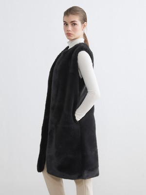 Lc Waikiki Yeni Sezon Bisiklet Yaka Kadın Kürk Yelek