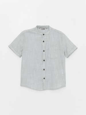 Lc Waikiki Yeni Sezon Hakim Yaka Çizgili Kısa Kollu Erkek Çocuk Gömlek