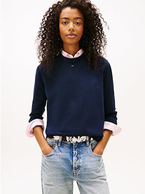 Tommy Hilfiger Tjw Essential Bisiklet Yaka Kazak