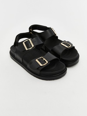 Lc Waikiki Yeni Sezon Deri Görünümlü Kadın Sandalet