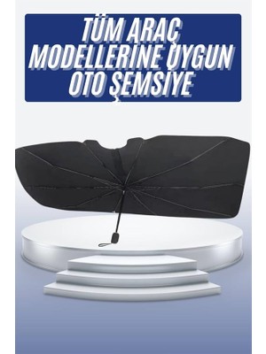 Dinç Store 44 Oto Ön Cam Güneşliği Otomatik Katlanabilir Gölgelik Oto Cam Şemsiye Dinç Store