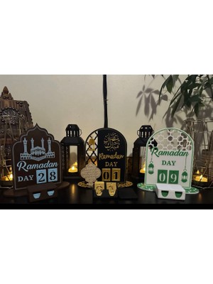 3D Baskı Ramazan Takvimi – Gün Değiştirilebilir Dekoratif Masa Süsü