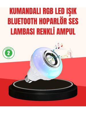 Zenvia Akıllı LED Ampul – E27 Uyumlu ve Müzik Çalarlı Tasarım ZNV2025
