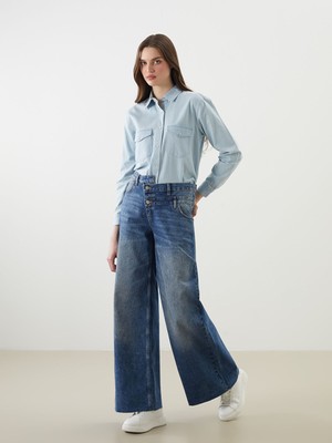 Lc Waikiki Yeni Sezon Wideleg Kadın Jean Pantolon