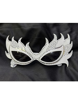 Calperia Taşlı Göz Kamaştıran Gecenin Yıldızı Beyaz Parti Alev Gözlük - Lisinya