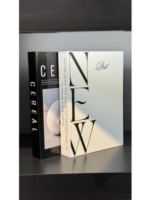 NuN Studio 2'li Dekoratif Kitap Kutu - Premium Kalite