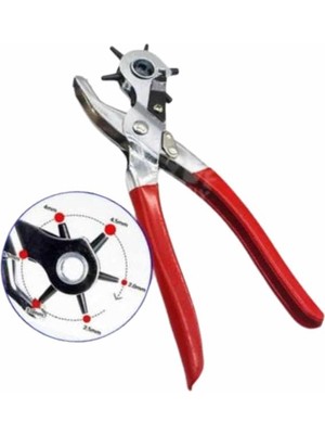 Marsilyan Kemer Delme Pensesi 6 Farklı Boyutta Kemer Delici Ev Deri Kemer