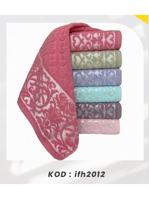 Bilmar Bimar Bukle Jakarlı Soft Motif Desenli El ve Yüz Havlusu 50 x 90 cm x 3 Adet