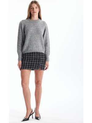 Lc Waikiki Yeni Sezon Beli Fermuarlı Ekose Kadın Tüvit Etek