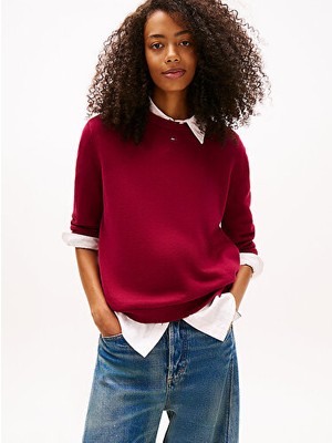 Tommy Hilfiger Tjw Essential Bisiklet Yaka Kazak