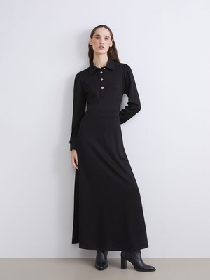 Lc Waikiki Yeni Sezon Gömlek Yaka Belden Oturtmalı Elbise