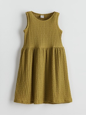 Lc Waikiki Yeni Sezon Bisiklet Yaka Kız Çocuk Elbise