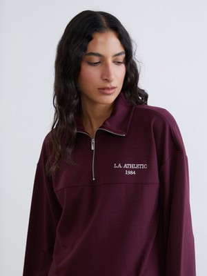 Lc Waikiki Yeni Sezon L.a. Athletic Nakışlı Kadın Kalın Sweatshirt Tunik