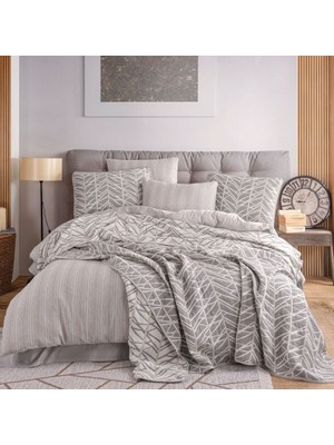 LTG Nova Exclusive Ipliği Boyalı Çeyiz Seti - Gri