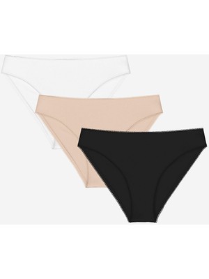 Lc Waikiki Yeni Sezon Düz Bikini Külot 3'lü Paket