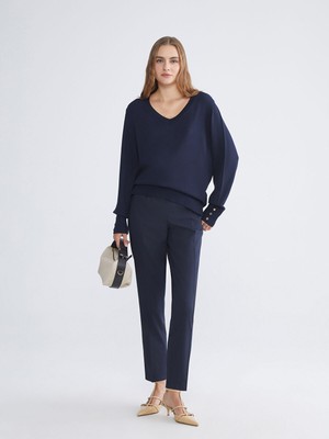 Lc Waikiki Yeni Sezon Beli Lastikli Havuç Kesim Kadın Pileli Pantolon