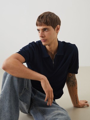 Lc Waikiki Yeni Sezon Polo Yaka Kısa Kollu Erkek Triko Kazak