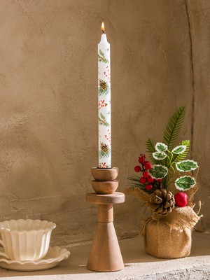 Lc Waikiki Yeni Sezon Ahşap Ayaklı Mumluk