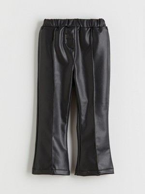 Lc Waikiki Yeni Sezon Beli Lastikli Deri Görünümlü Kız Çocuk Pantolon