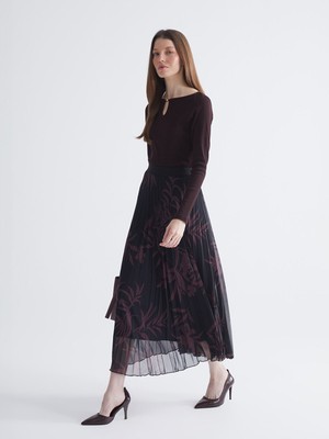 Lc Waikiki Yeni Sezon Beli Lastikli Desenli Pileli Şifon Etek