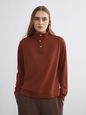 Lc Waikiki Yeni Sezon Dik Yaka Kadın Sweatshirt