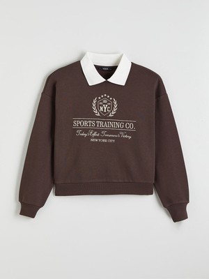 Lc Waikiki Yeni Sezon New York Nakışlı Kadın Kalın Sweatshirt