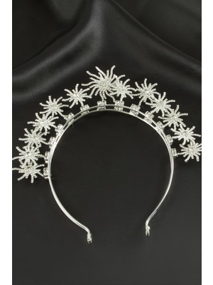 SHC4200 Ağaç Lüks Taşlı Gelin Tacı