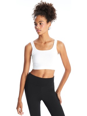 Lc Waikiki Yeni Sezon U Yaka Düz Askılı Kadın Crop