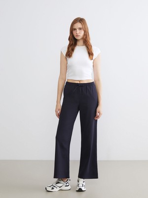 Lc Waikiki Yeni Sezon Beli Lastikli Geniş Paça Kadın Pantolon