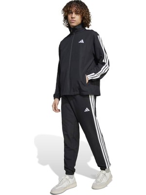 Adidas 3 Stripes Wv Tt Ts Erkek Siyah Eşofman Takımı