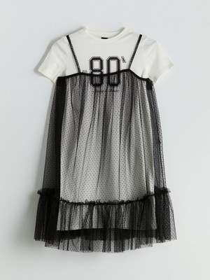 Lc Waikiki Yeni Sezon Genç Kız Tişört ve Tül Elbise