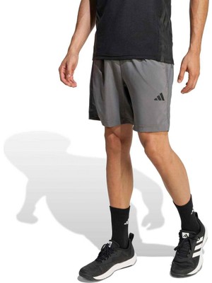 Adidas Workout Essentials Base Woven Erkek Gri Şort