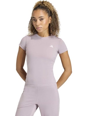 Adidas Power Essentials Workout Contour Kadın Pembe Yuvarlak Yaka Tişört