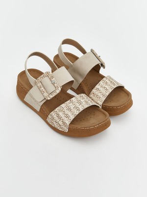 Lc Waikiki Yeni Sezon Deri Görünümlü Kadın Sandalet