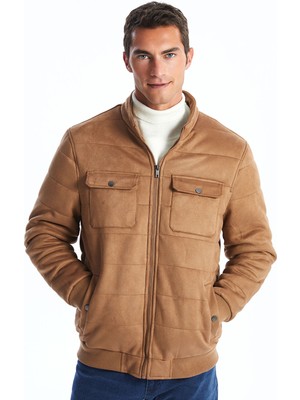 Lc Waikiki Yeni Sezon Standart Kalıp Dik Yaka Süet Erkek Mont