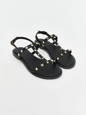 Lc Waikiki Yeni Sezon Deri Görünümlü Kadın Sandalet