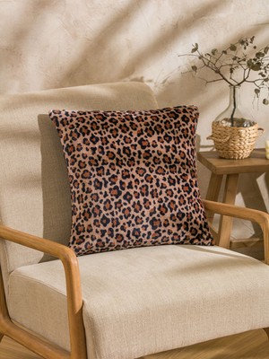 Lc Waikiki Yeni Sezon Leopar Desenli Kırlent Kılıfı 45X45 cm